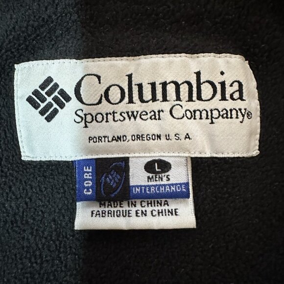 Columbia Jacket Men’s Large Blue Black Colorblock Interchange Core Ski Snowboard - Picture 6 of 10